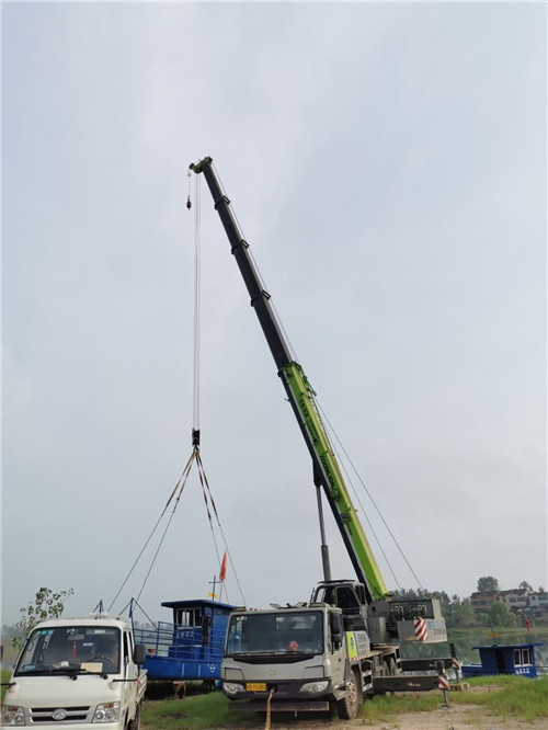 彰武县桥梁建设吊装案例